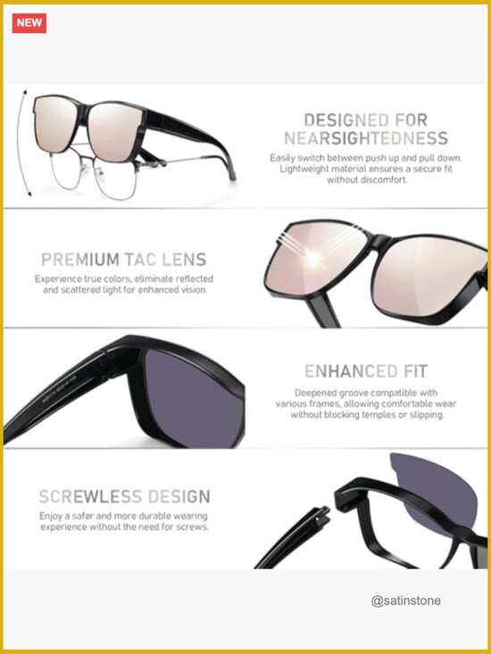 Polarized Fit Over Glasses Sunglasses UV400 Protection for Driving Outdoor main image 5